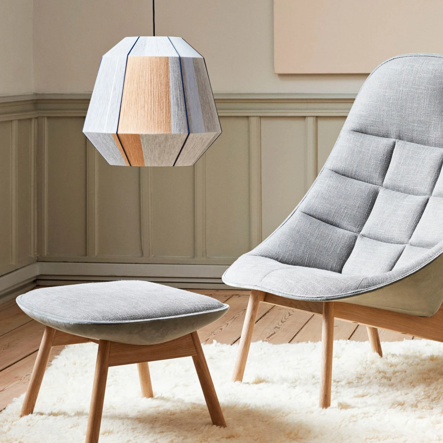 HAY Bonbon Pendelleuchte Ø 50 Cm Erdtöne 5 HAY Bonbon Pendelleuchte Ø 50 Cm Erdtöne – Bild 3