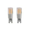Arcchio LED-Stiftsockellampe G9 4,5W 2.700K 2er
