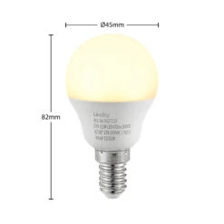 Lindby LED-Lampe E14 G45 4,5W 3.000K Opal 10er-Set -Laden Für Heimbeleuchtung 10011438 3