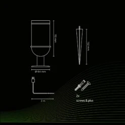 Calex Smart Outdoor Gardenspot, CCT, RGB, 2er-Set -Laden Für Heimbeleuchtung 10011461 2