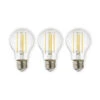 E27 LED-Filament 7W 806lm 2.700K Klar 3er-Set