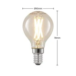 LED-Filamentlampe E14 4W 2700K Tropfen Dimmbar 5er -Laden Für Heimbeleuchtung 10011809 2