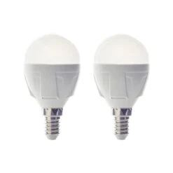 LED-Tropfenlampe E14 4,9W 830 470 Lumen 2er-Set