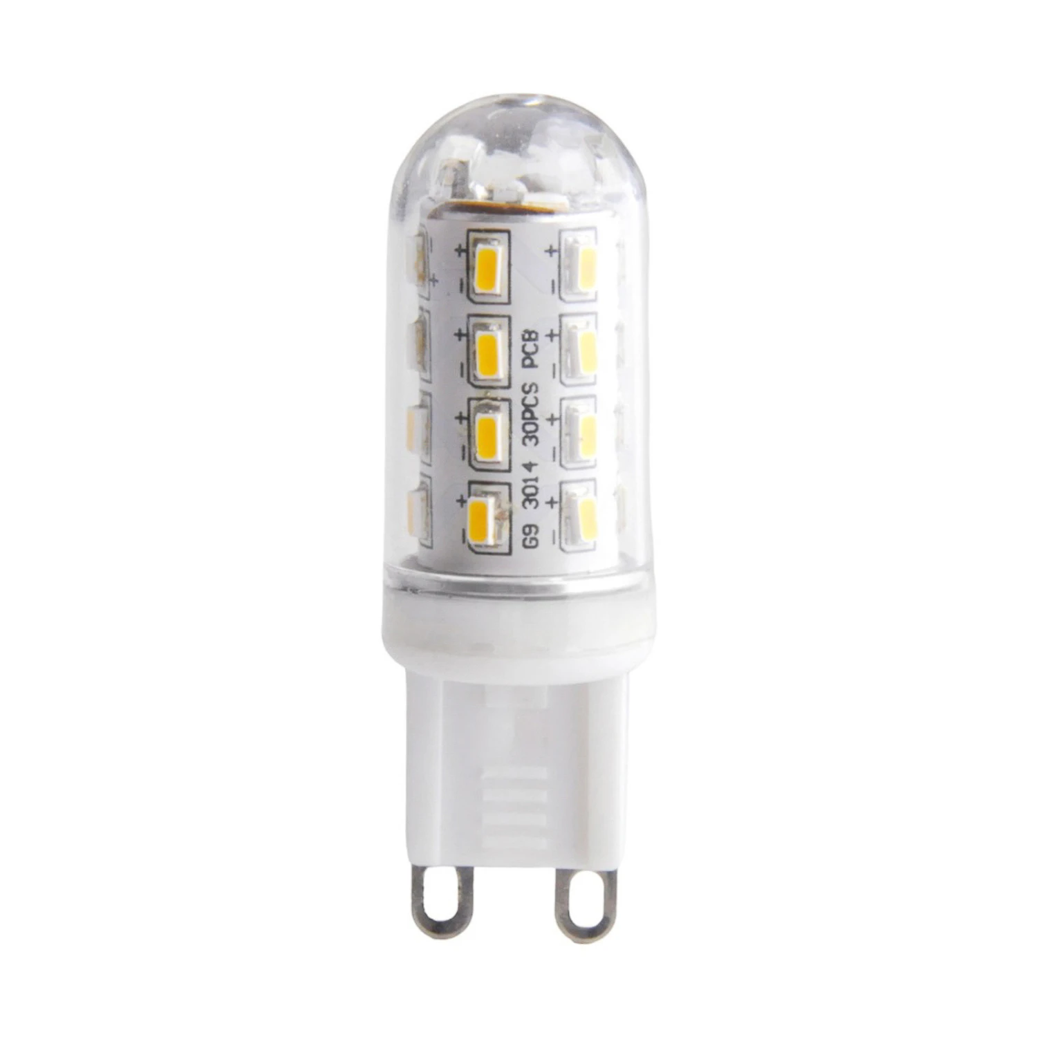 LED-Lampe In Röhrenform G9 3W 830 Klar 2er-Set 4 LED-Lampe In Röhrenform G9 3W 830 Klar 2er-Set – Bild 2