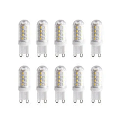LED-Lampe In Röhrenform G9 3W 830 Klar 10er-Set
