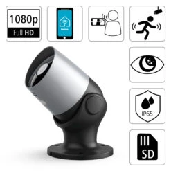 Hama WLAN Außenkamera, 2-Wege-Audio Sensor Schwarz 12 Hama WLAN Außenkamera, 2-Wege-Audio Sensor Schwarz -Laden Für Heimbeleuchtung 10012124 2