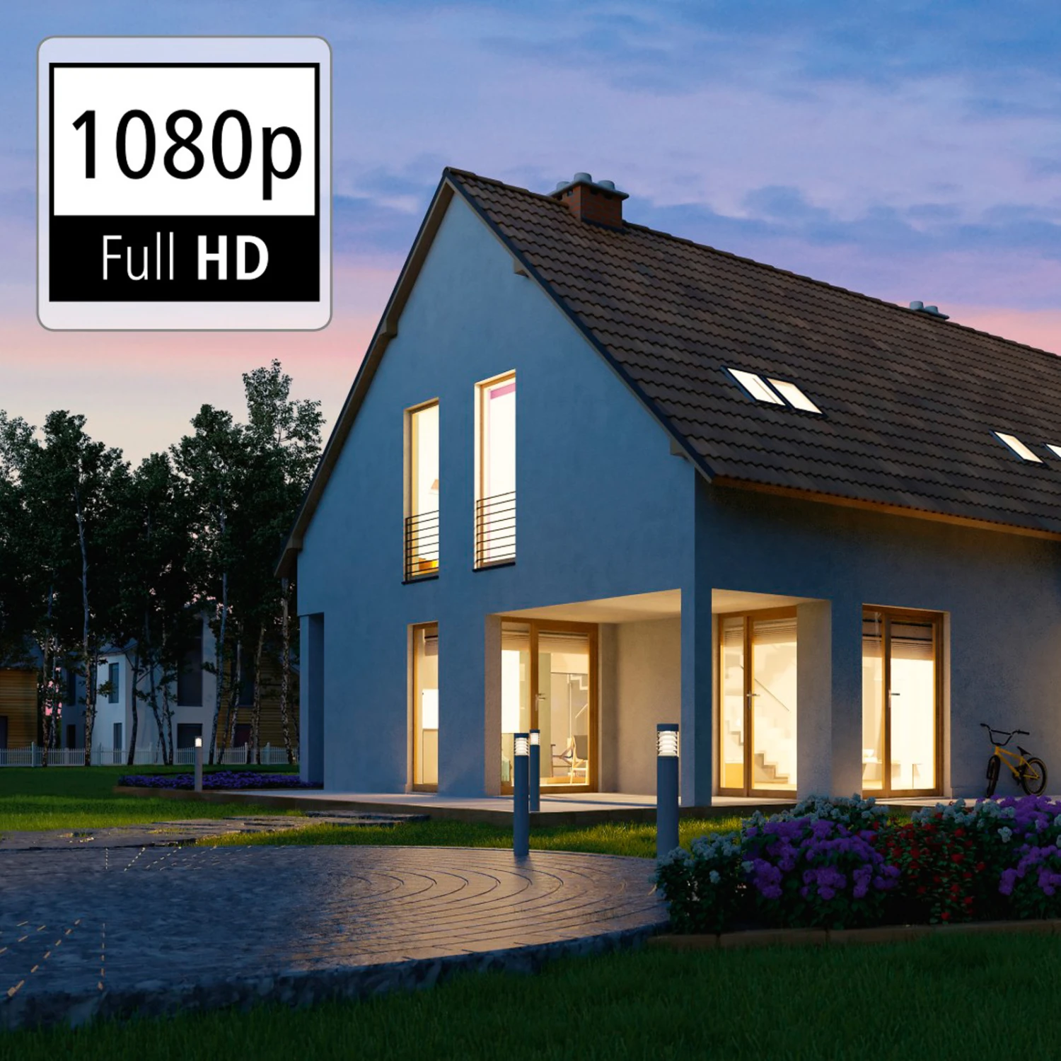 Hama WLAN Außenkamera, 2-Wege-Audio Sensor Schwarz 6 Hama WLAN Außenkamera, 2-Wege-Audio Sensor Schwarz – Bild 4