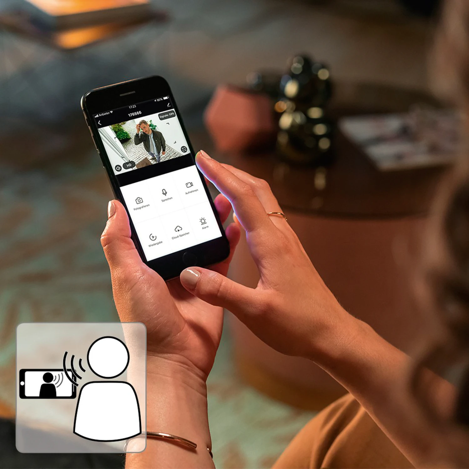 Hama WLAN Außenkamera, 2-Wege-Audio Sensor Schwarz 8 Hama WLAN Außenkamera, 2-Wege-Audio Sensor Schwarz – Bild 6