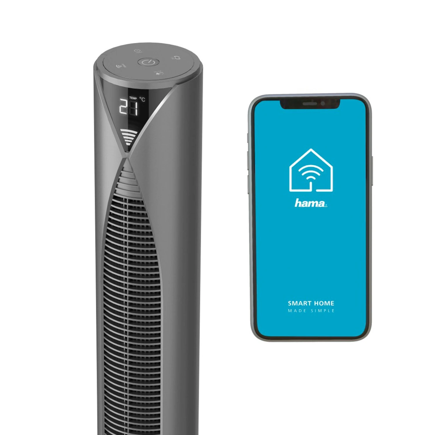 Hama Smart Standventilator, WLAN, Temperatursensor 8 Hama Smart Standventilator, WLAN, Temperatursensor – Bild 6