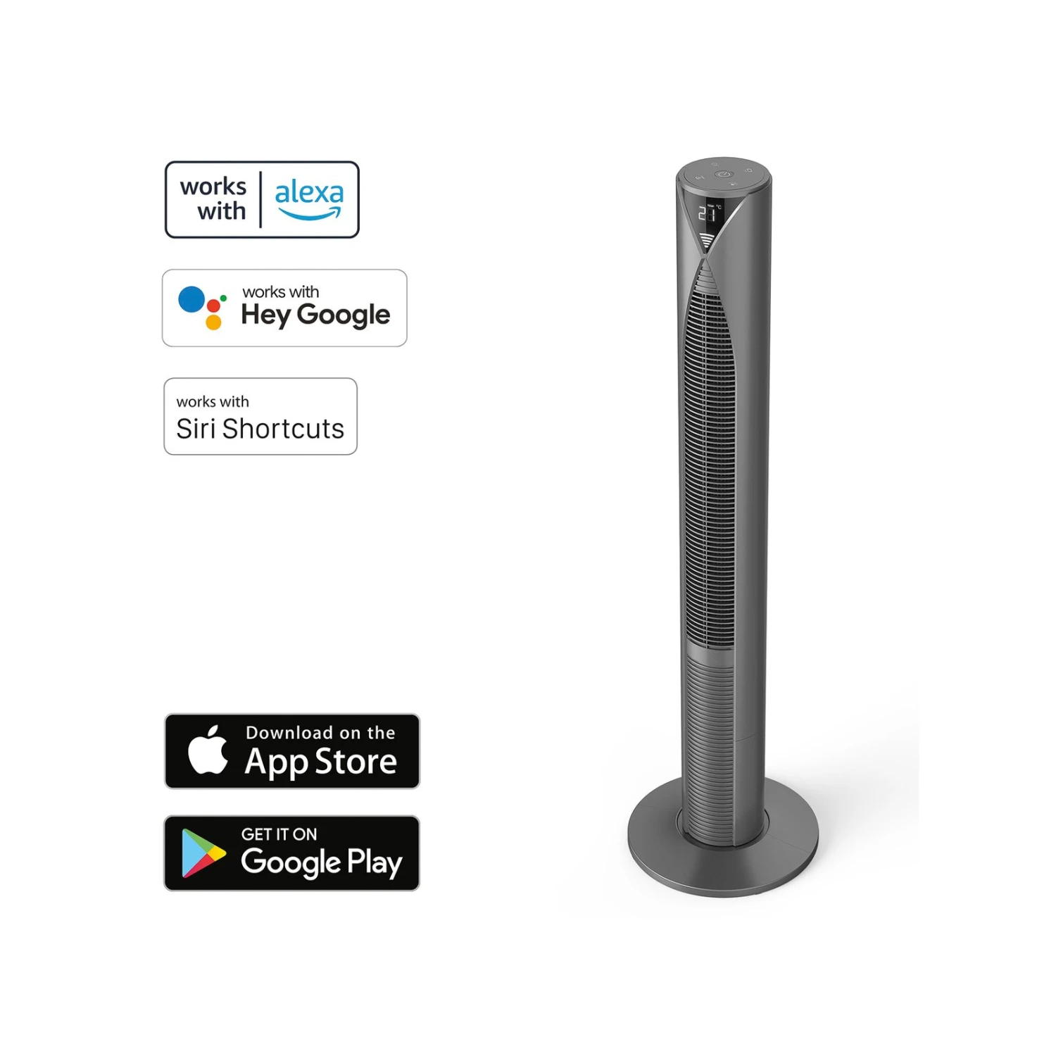 Hama Smart Standventilator, WLAN, Temperatursensor 10 Hama Smart Standventilator, WLAN, Temperatursensor – Bild 8