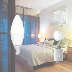 Hama WLAN LED-Kerze E14 C35 5,5W CCT Dimmbar Opal -Laden Für Heimbeleuchtung 10012220 2