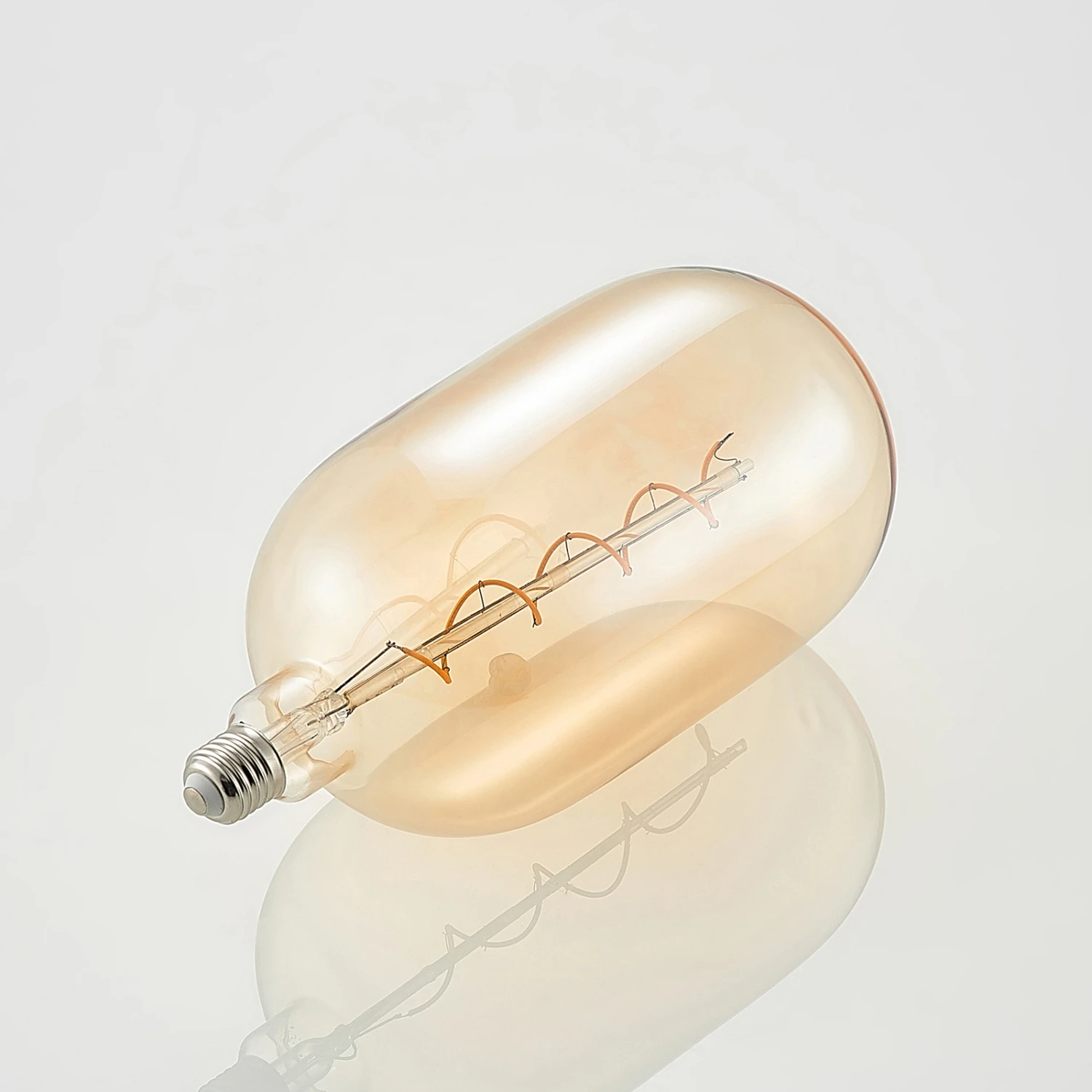 Lucande LED E27 T140 4W 2.700K Dimmbar Amber 2er 7 Lucande LED E27 T140 4W 2.700K Dimmbar Amber 2er – Bild 5