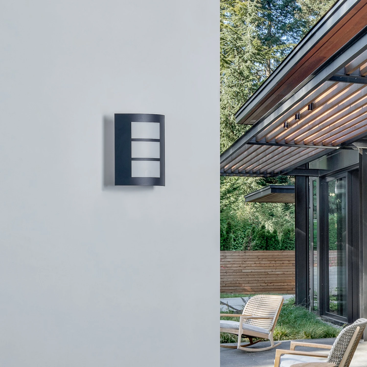 Lindby Vimal Außenwandlampe Aluminium 4 Lindby Vimal Außenwandlampe Aluminium – Bild 2