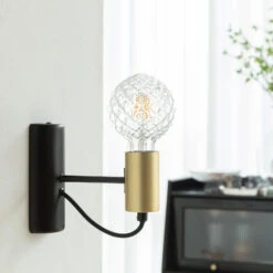 Lucande E27 3,8W LED-Lampe G95 2700K Struktur Klar 2er-Set -Laden Für Heimbeleuchtung 10013130 3