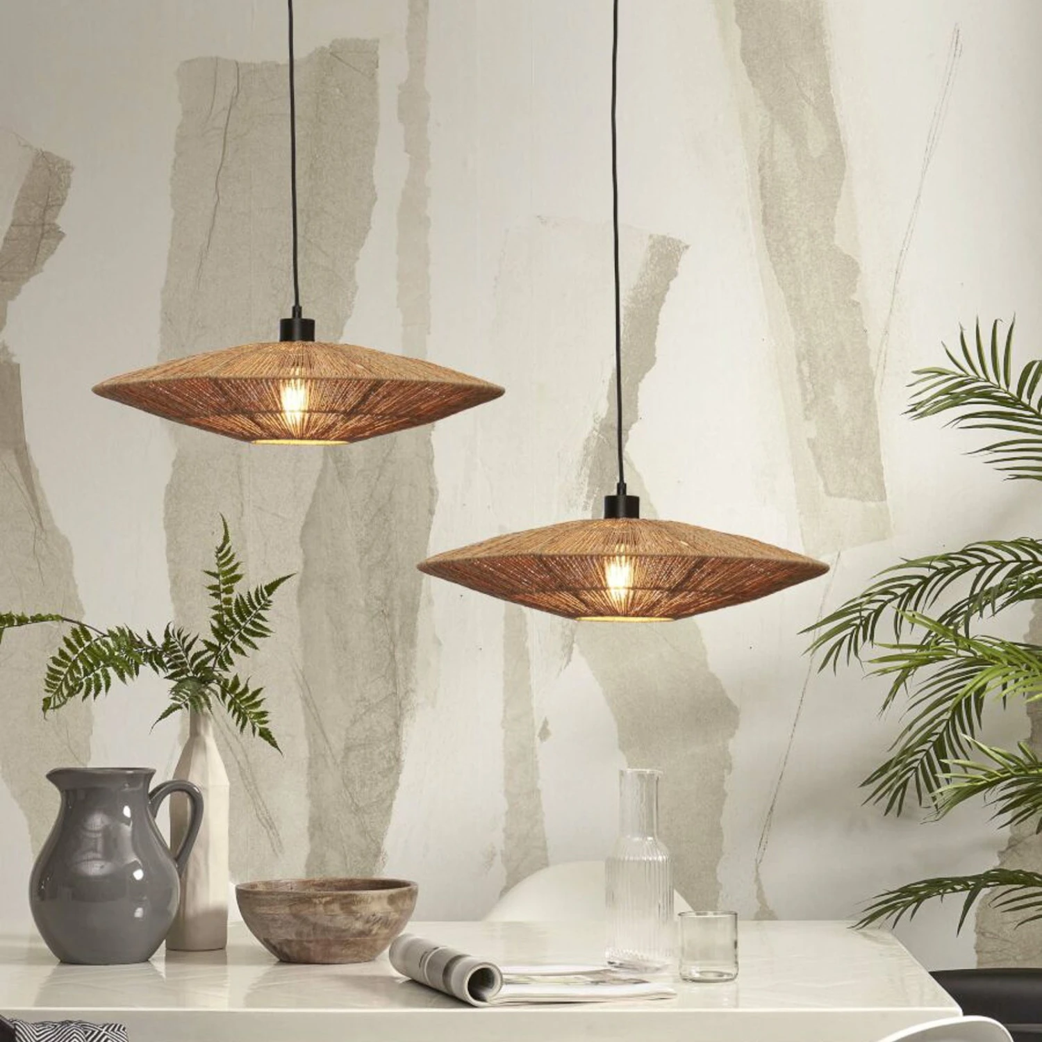 GOOD & MOJO Iguazu Hängelampe Ø 55cm Natur 9 GOOD & MOJO Iguazu Hängelampe Ø 55cm Natur – Bild 7