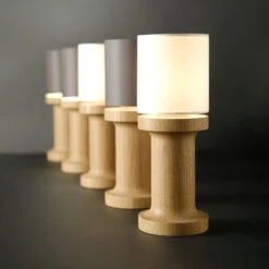 Tischleuchte Tintin Petit, Weißeiche/Chintz Ivory -Laden Für Heimbeleuchtung 10018649 4