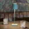 LED-Akku-Tischlampe Nuindie Rund, 38cm, Salbeigrün 2 LED-Akku-Tischlampe Nuindie Rund, 38cm, Salbeigrün -Laden Für Heimbeleuchtung 10020702