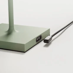 LED-Akku-Tischlampe Nuindie Rund, 38cm, Salbeigrün -Laden Für Heimbeleuchtung 10020702 4