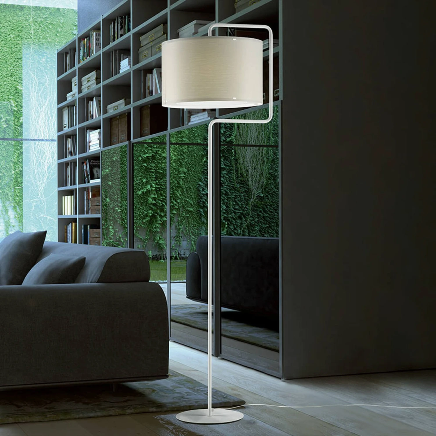 Cremefarbene Stehleuchte Morfeo Kunststoff Creme 3 Cremefarbene Stehleuchte Morfeo Kunststoff Creme