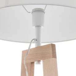 Stehleuchte Sacha LS Aus Holz Und Textil, Weiß -Laden Für Heimbeleuchtung 1065086 7