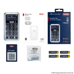 ABUS HomeTec Pro Bluetooth-Tastatur CFT3100 Silber -Laden Für Heimbeleuchtung 1074044 8
