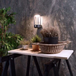 Sensor-Außenwandleuchte Albaldah, LED, Dunkelgrau -Laden Für Heimbeleuchtung 2500640 2