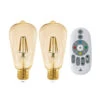 EGLO Connect-z E27 ST64 Lampe 5,5W 500lm 2200K 2er -Laden Für Heimbeleuchtung 3032741