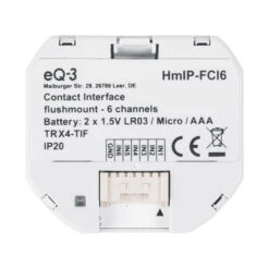 Homematic IP Kontakt-Schnittstelle Unterputz 6fach -Laden Für Heimbeleuchtung 3067028 2
