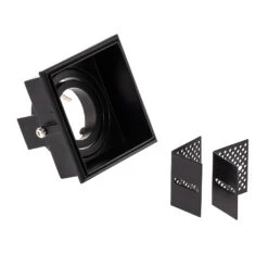 Einbauspot Hyde 1-flammig Eckig Schwenkbar Schwarz -Laden Für Heimbeleuchtung 3507396 4