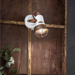 Wandlampe C1675/1 Mit Korb, 1flg., Weiß -Laden Für Heimbeleuchtung 3517171 2