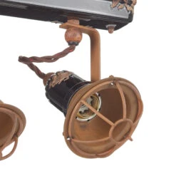 Wandlampe C1676/1 Mit Korb, Zweiflammig, Schwarz -Laden Für Heimbeleuchtung 3517254 3