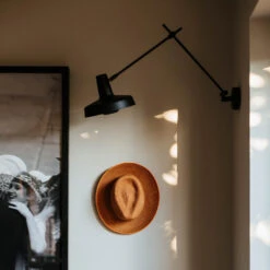 GRUPA Arigato Wand 1-flammig 70cm Ø23cm Schwarz -Laden Für Heimbeleuchtung 4028039 6