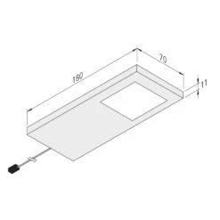 Hera Unterbaulampe LED Slim-Pad F Dimmer 4.000K Weiß -Laden Für Heimbeleuchtung 4514499 2