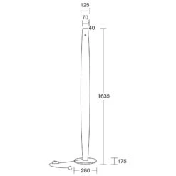 HerzBlut Arco LED-Stehlampe Dimmer, Asteiche Geölt -Laden Für Heimbeleuchtung 4543212 2