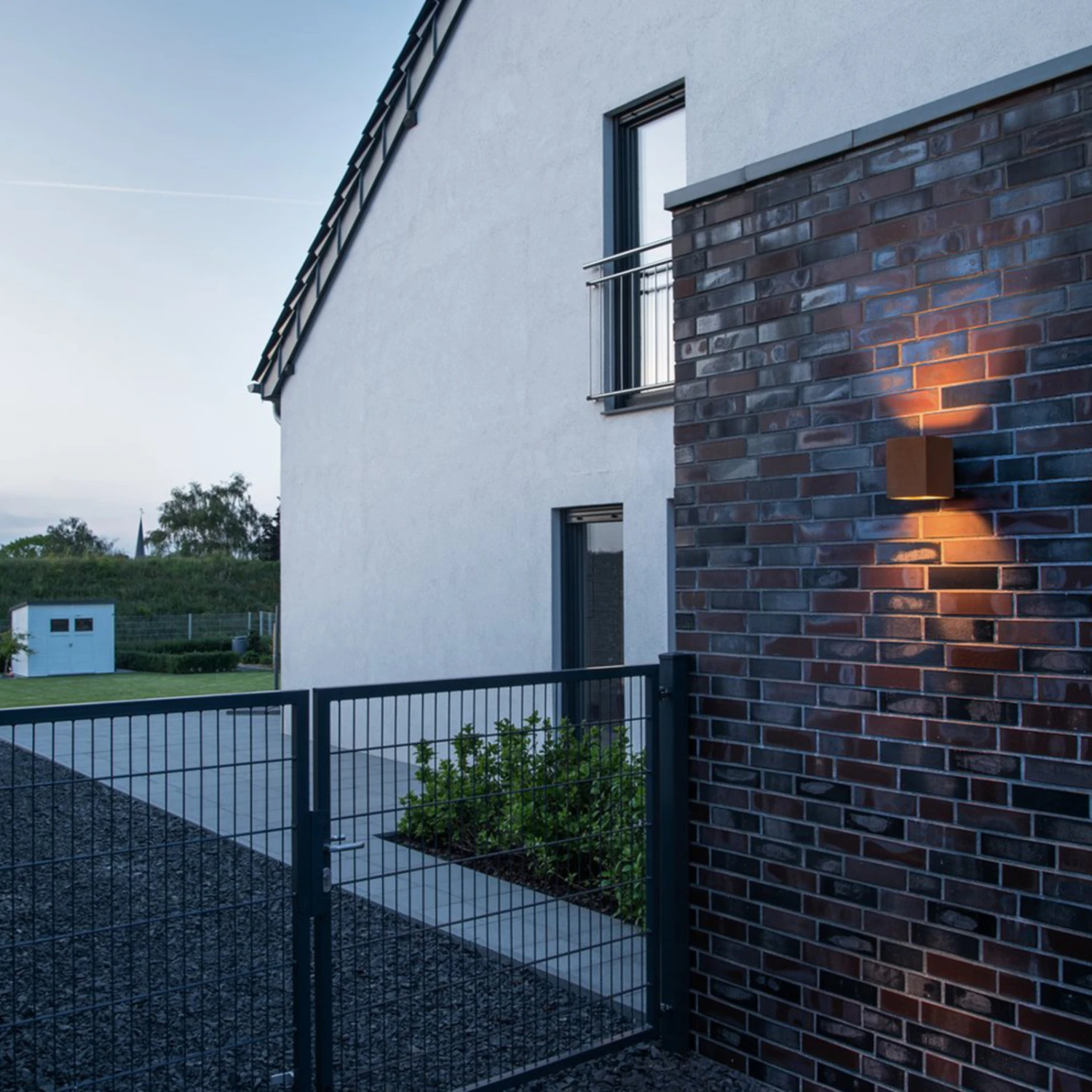 SLV Rusty LED-Außenwandleuchte Up/down Quader 4 SLV Rusty LED-Außenwandleuchte Up/down Quader – Bild 2