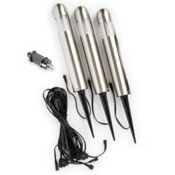 Konstsmide 3er-Set LED-Sockelleuchte Amalfi Mit Erdspieß -Laden Für Heimbeleuchtung 5522573 3