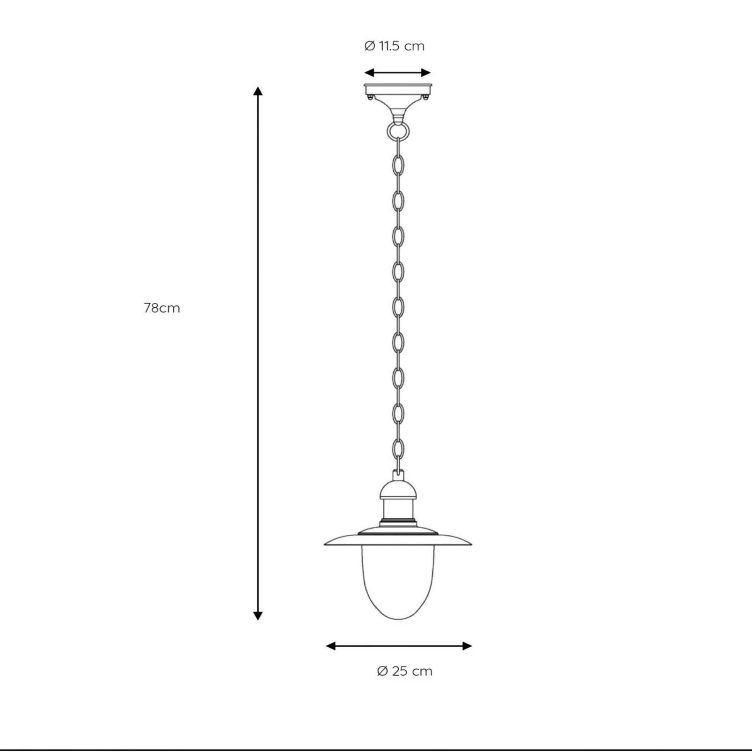 Außen-Hängeleuchte Aruba, Rostbraun 4 Außen-Hängeleuchte Aruba, Rostbraun – Bild 2