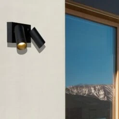 Außenwandstrahler Taylor Sensor, 2-flammig Schwarz 11 Außenwandstrahler Taylor Sensor, 2-flammig Schwarz -Laden Für Heimbeleuchtung 6055749 4