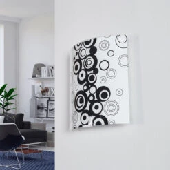 Schwarz-weiße Glas-Wandleuchte Fresh -Laden Für Heimbeleuchtung 6059400 2