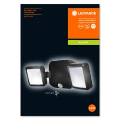 LEDVANCE Battery Spotlight Außenwand 2fl. Schwarz -Laden Für Heimbeleuchtung 6106353 3