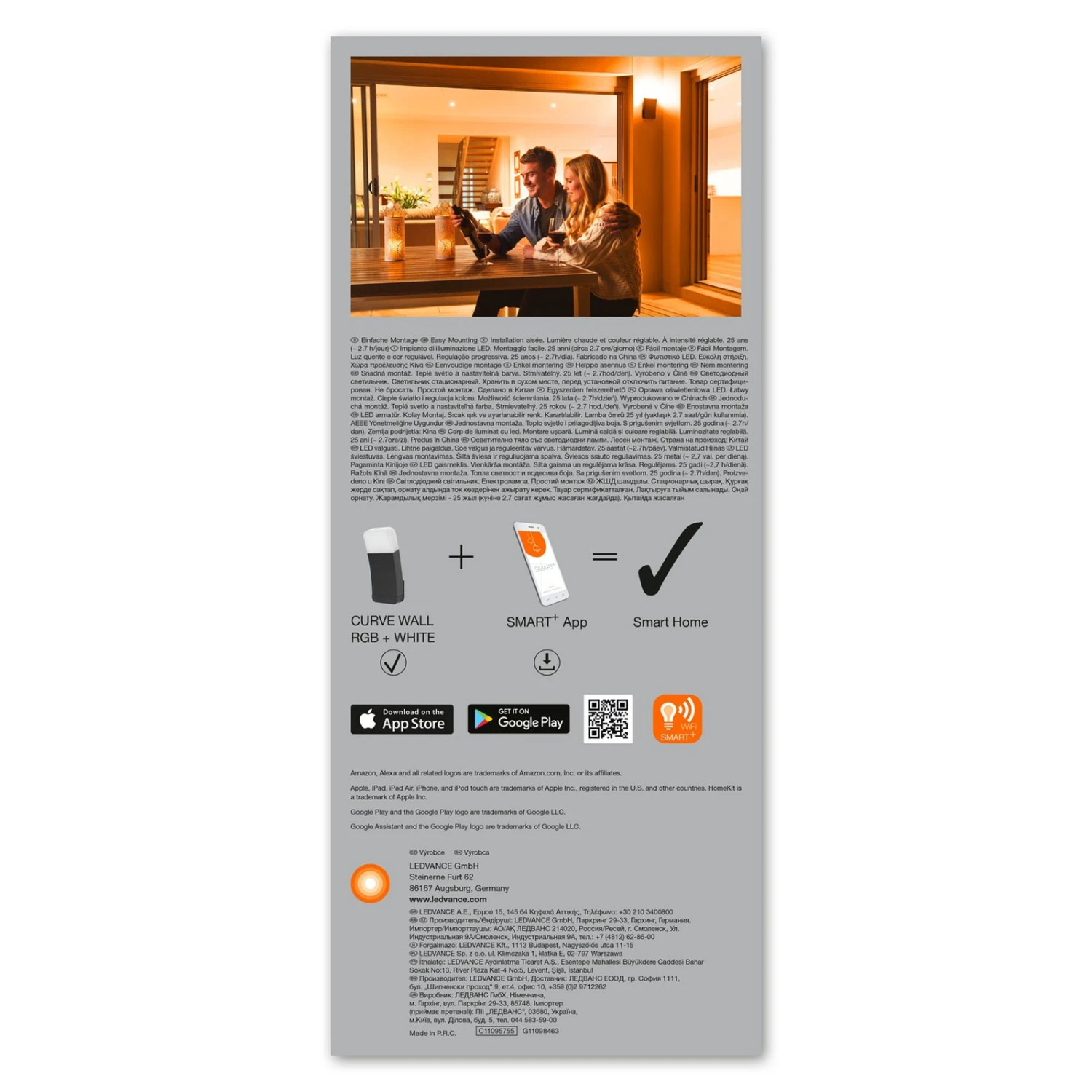 LEDVANCE SMART+ WiFi Curve RGBW Dunkelgrau 11 LEDVANCE SMART+ WiFi Curve RGBW Dunkelgrau – Bild 9