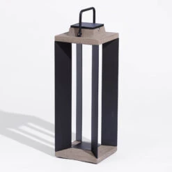 Solarlaterne Teckalu, Duratek/Alu Schwarz, 65,5cm -Laden Für Heimbeleuchtung 6112038 7