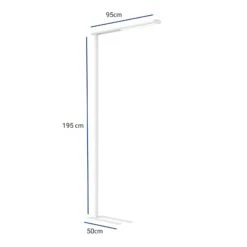 LED-Büro-Stehleuchte MAULjet, Dimmbar, Weiß -Laden Für Heimbeleuchtung 6509162 1