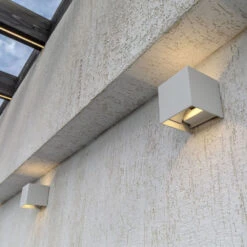 LED-Außenwandleuchte Fulton, 10x10cm, Weiß -Laden Für Heimbeleuchtung 6727409 2