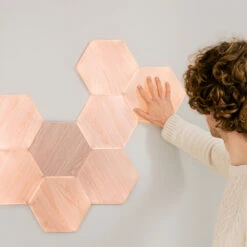 Nanoleaf Elements Wood Hexagons Starter Kit 13x -Laden Für Heimbeleuchtung 6730040 8