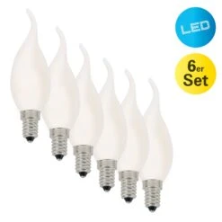 LED-Kerze Windstoß E14 4W 450lm Warmweiß 6er-Set -Laden Für Heimbeleuchtung 7001343 2