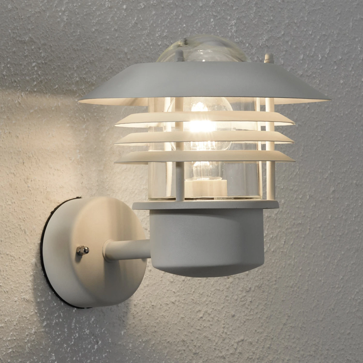 Nordlux Weiße Außenwandleuchte Island 4 Nordlux Weiße Außenwandleuchte Island – Bild 2