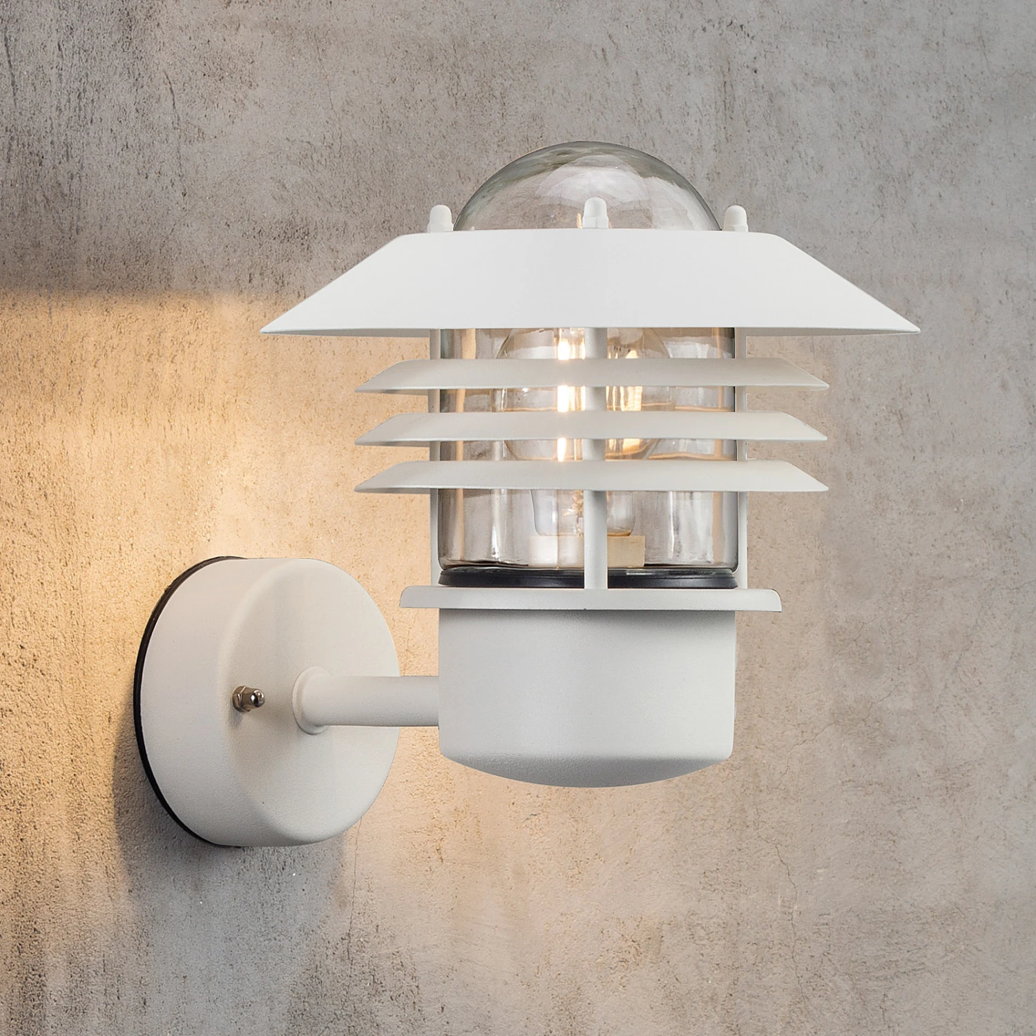 Nordlux Weiße Außenwandleuchte Island 3 Nordlux Weiße Außenwandleuchte Island