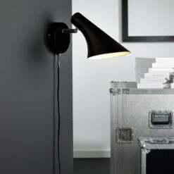Nordlux Wandlampe Vanila, Schalter, Steckerkabel, Schwarz -Laden Für Heimbeleuchtung 7005624 2
