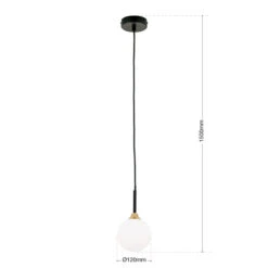 Hängeleuchte Snowwhite, Einflammig, Schwarz -Laden Für Heimbeleuchtung 7255753 6